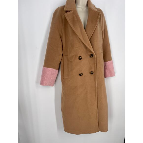 Mural Color Block Combo Coat (B42) - Picture 11 of 11